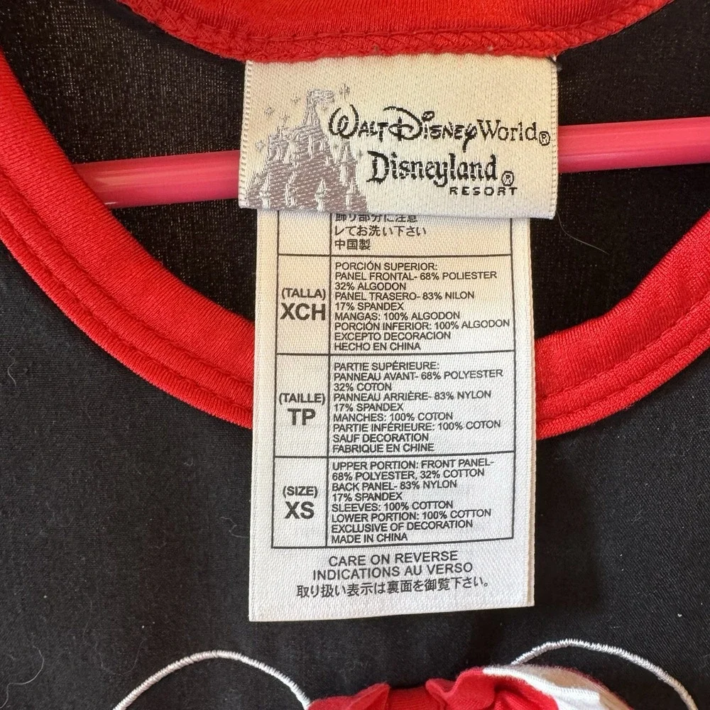 Disneyland Resort Dress Minnie Mouse Kids' Sz Large Red Polka Dot Flouncy Skirt